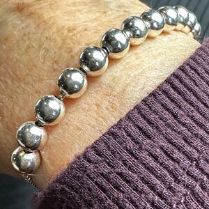 Sterling Silver Beaded Bracelet